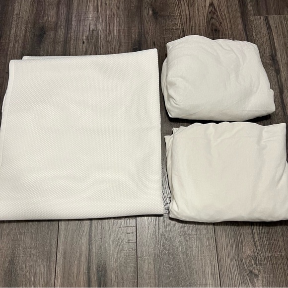 IKEA Lenast Waterproof Protector 38x75” Len x2 Fitted Sheets 38x61” - Picture 2 of 16